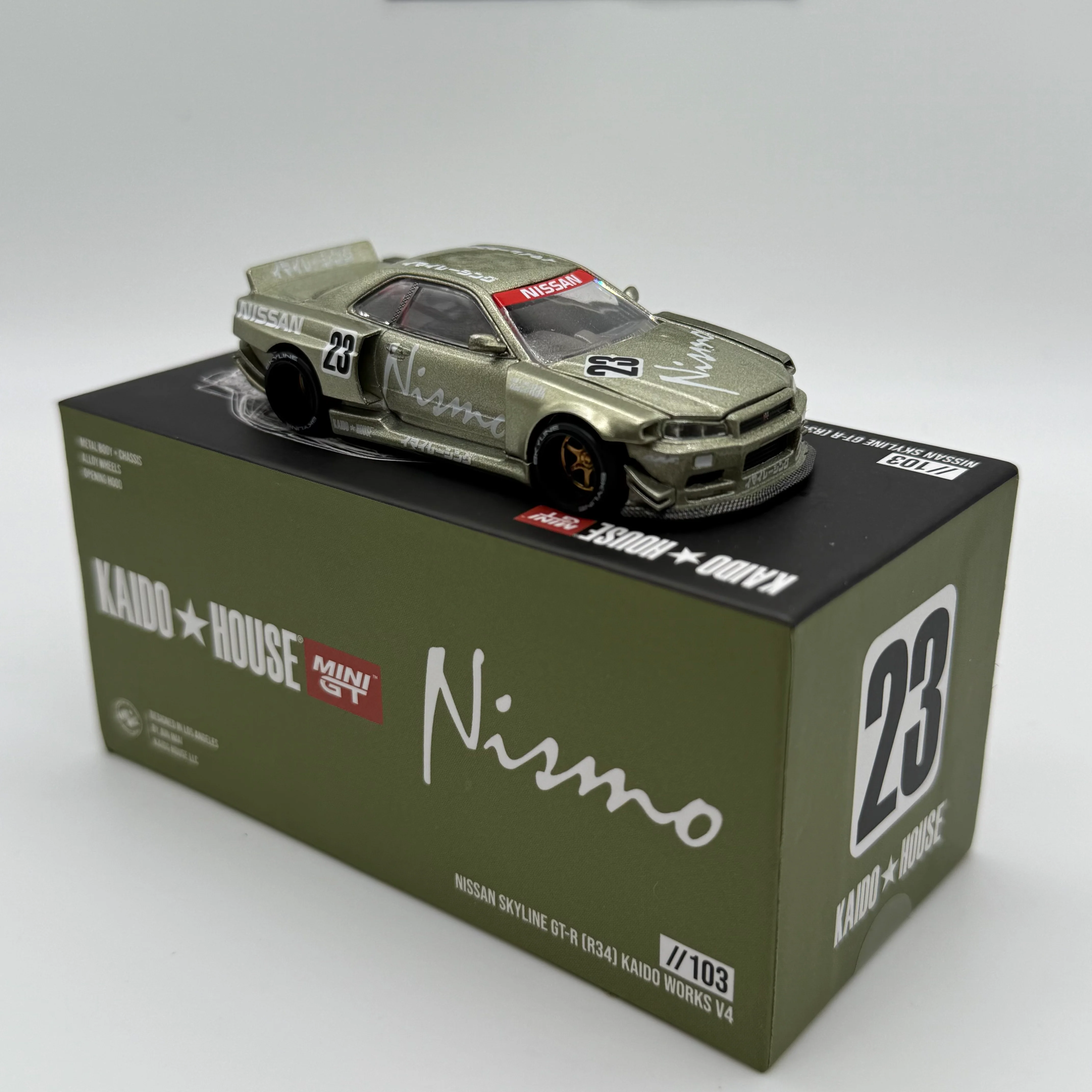 Nissan Skyline GT-R R34 Kaido Works V4 - Kaido House x MiniGT *Loose* - Image 5