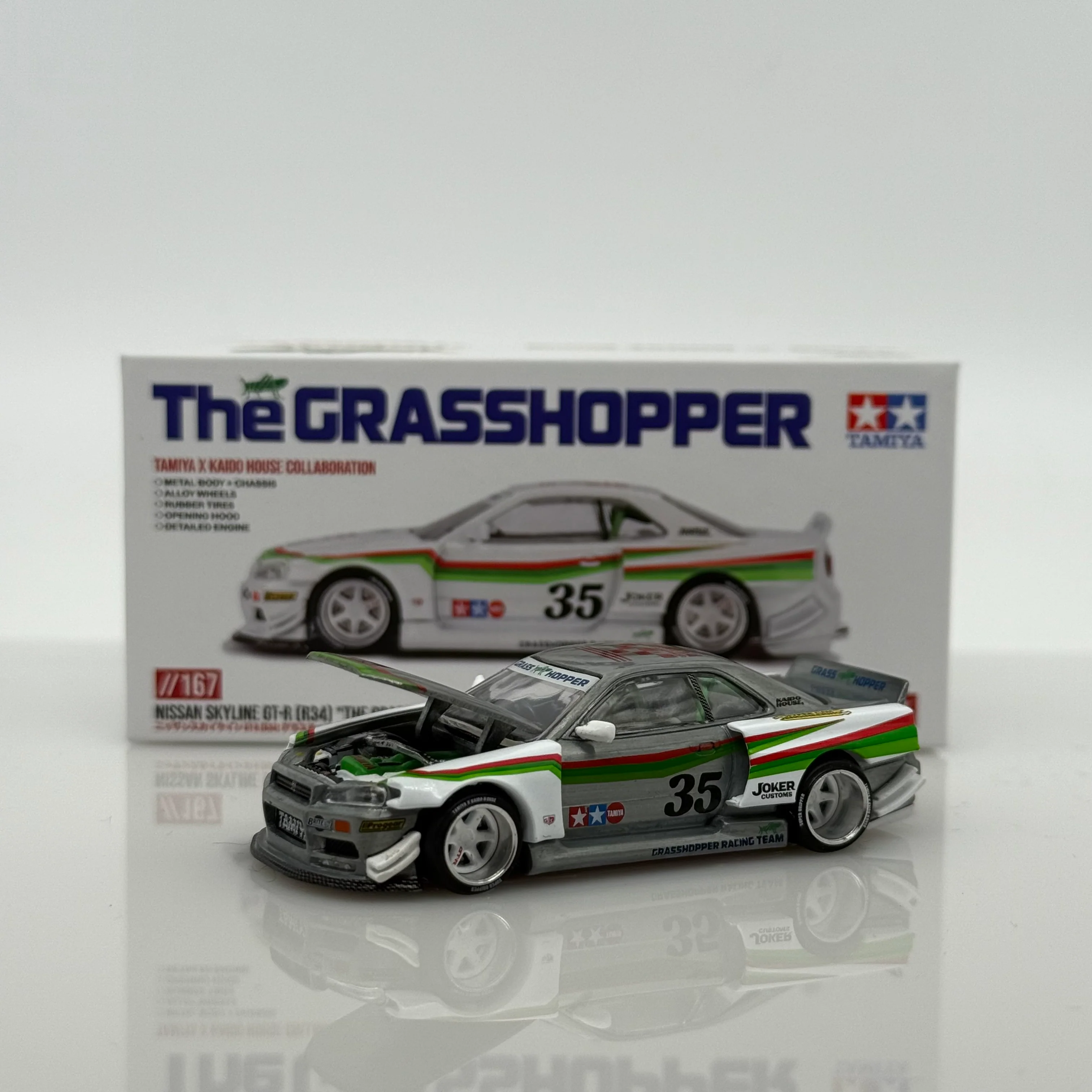 Nissan Skyline GT-R (R34) “The Grasshopper” CHASE Kaido House x MiniGT - Image 2