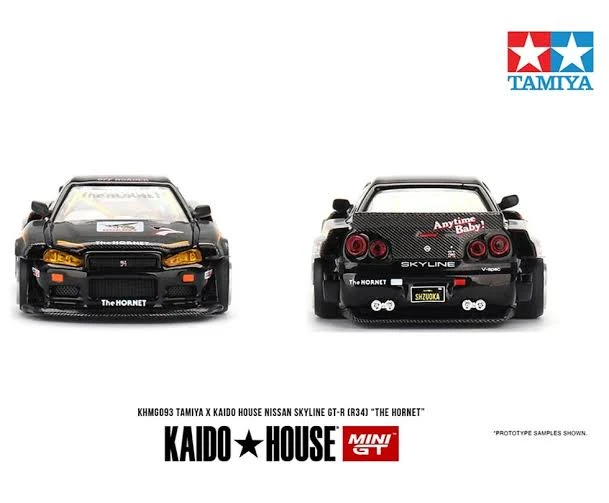 Nissan Skyline GT-R R34 The Hornet TAMIYA Kaido house x MiniGT 1:64 - Image 2