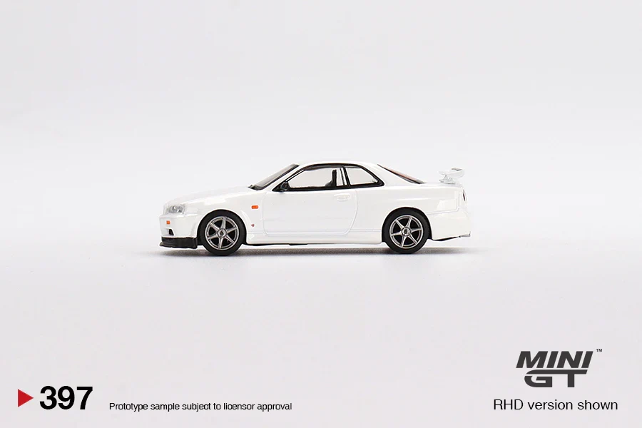 NISSAN SKYLINE GT-R (R34) V-SPEC N1 (WHITE) MINIGT 1:64 - Image 3