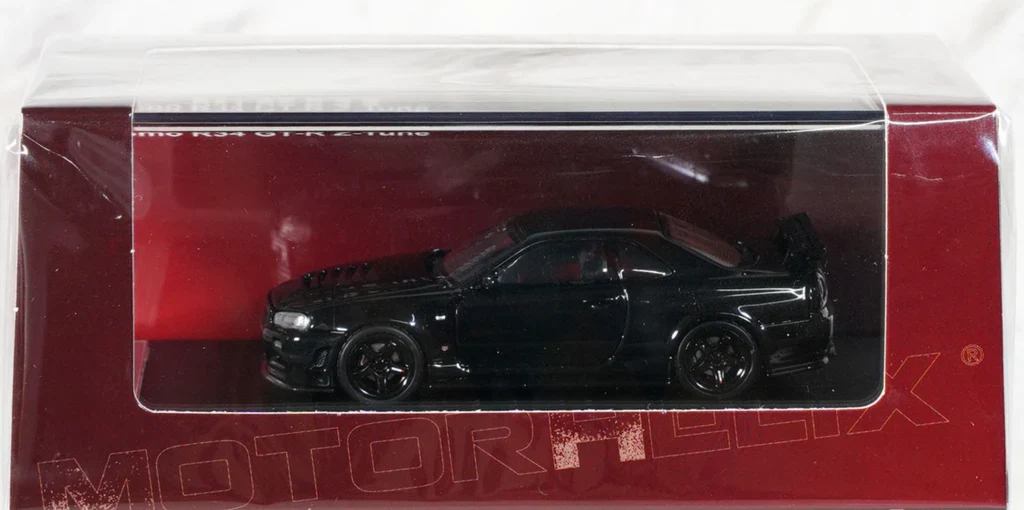Nissan Skyline GT-R R34 Z-Tune Black Pearl - MotorHelix 1:64 - Image 4