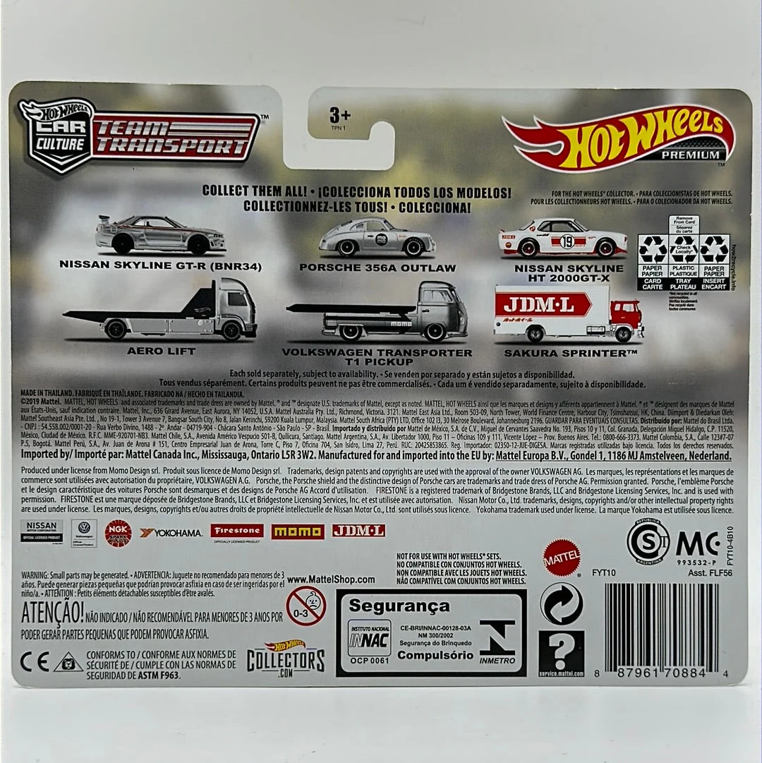 Nissan Skyline GTR R34 Aero Lift Team Transport #12 Hotwheels NISMO - Image 2