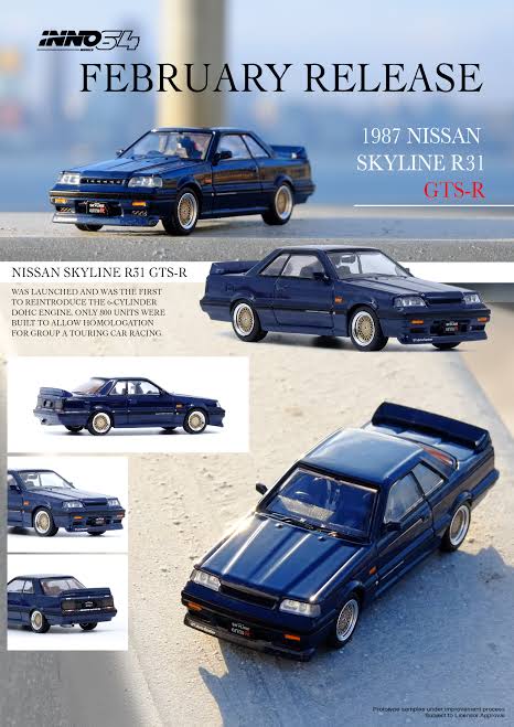 NISSAN SKYLINE GTS-R (R31) 2 Versions INNO64 1:64 - Image 4