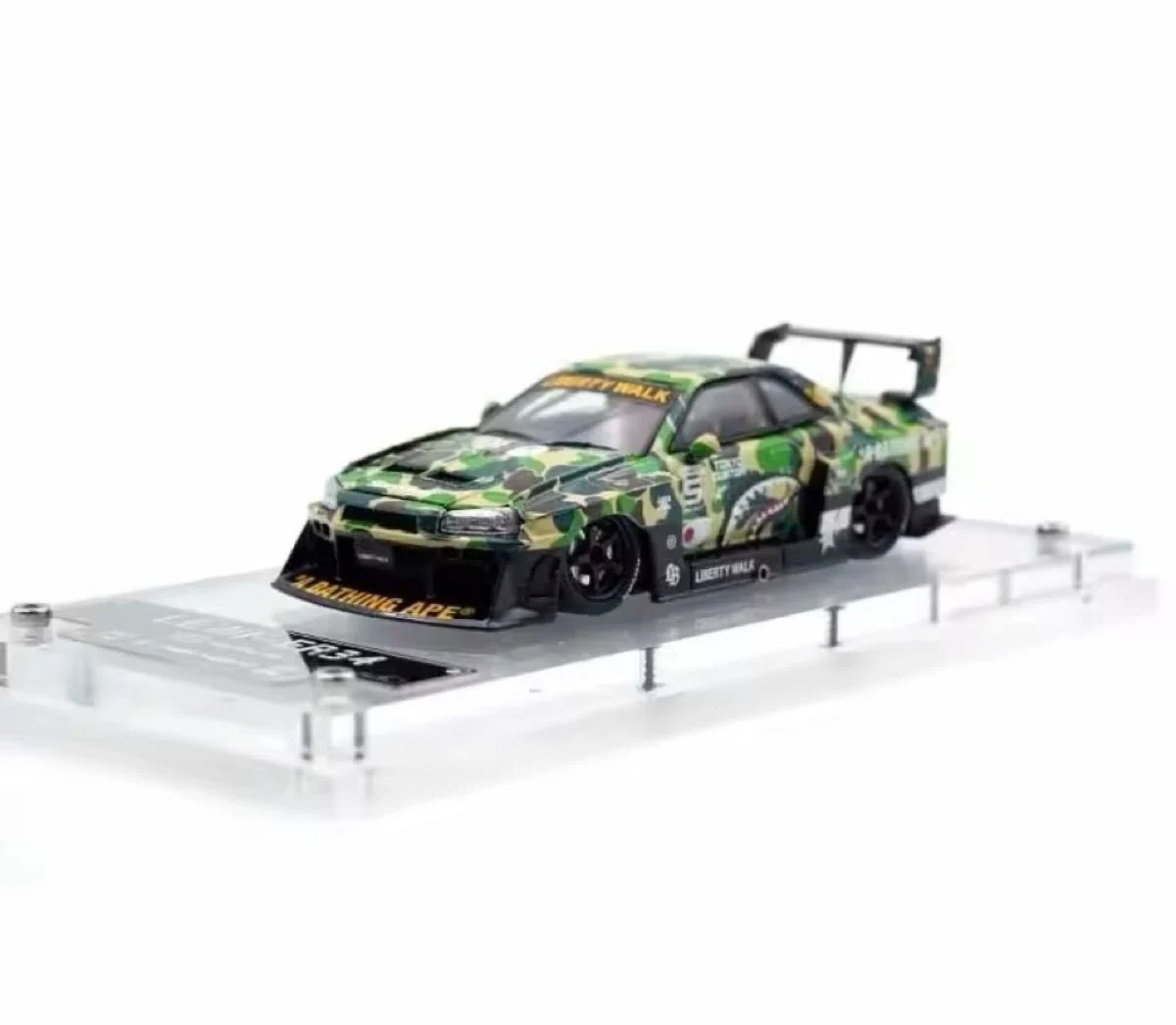 Nissan Skyline LBWK-ER34 Super Silhouette Camo Bape - *LIMITED TO 999pcs* SW 1:64 - Image 2