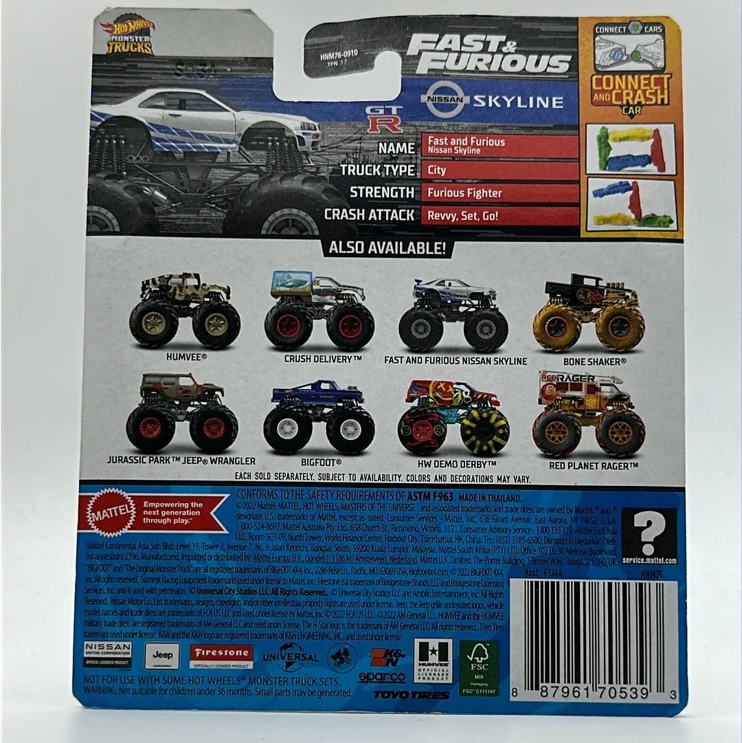 Nissan Skyline R34 GT-R FAST & FURIOUS Monster Truck Hotwheels - Image 2