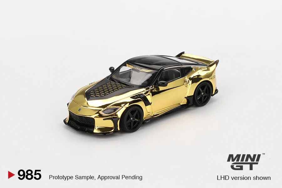 NISSAN Z VEILSIDE FZ400 (GOLD CHROME) *LHD* Left Hand Drive - MiniGT 1:64 - Image 2