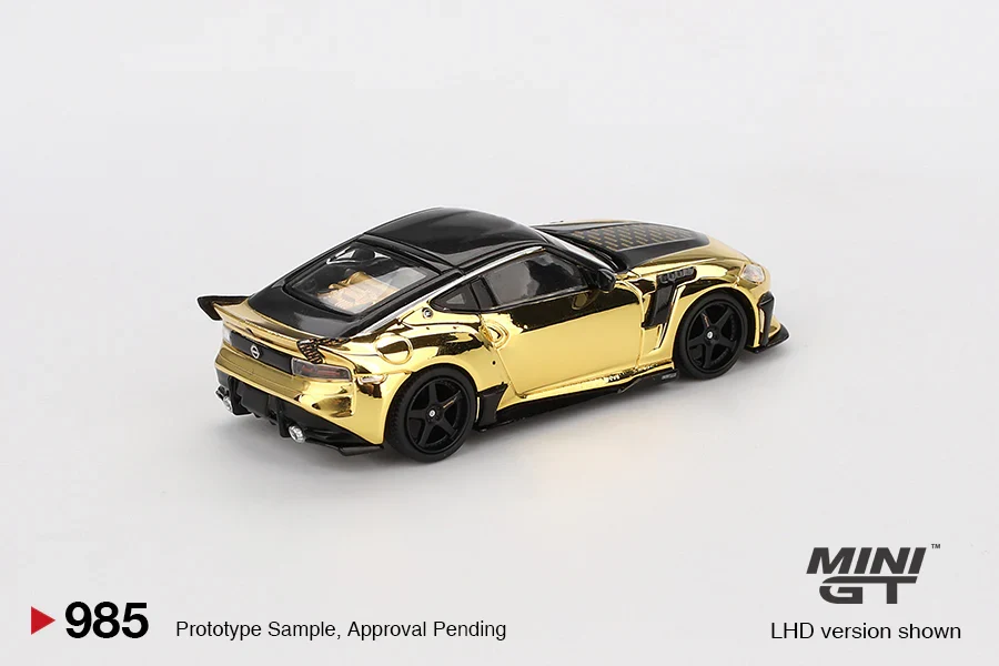 NISSAN Z VEILSIDE FZ400 (GOLD CHROME) *LHD* Left Hand Drive - MiniGT 1:64 - Image 3