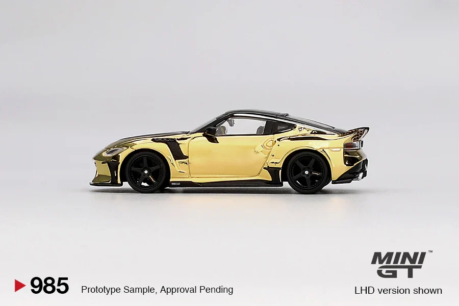 NISSAN Z VEILSIDE FZ400 (GOLD CHROME) *LHD* Left Hand Drive - MiniGT 1:64 - Image 4
