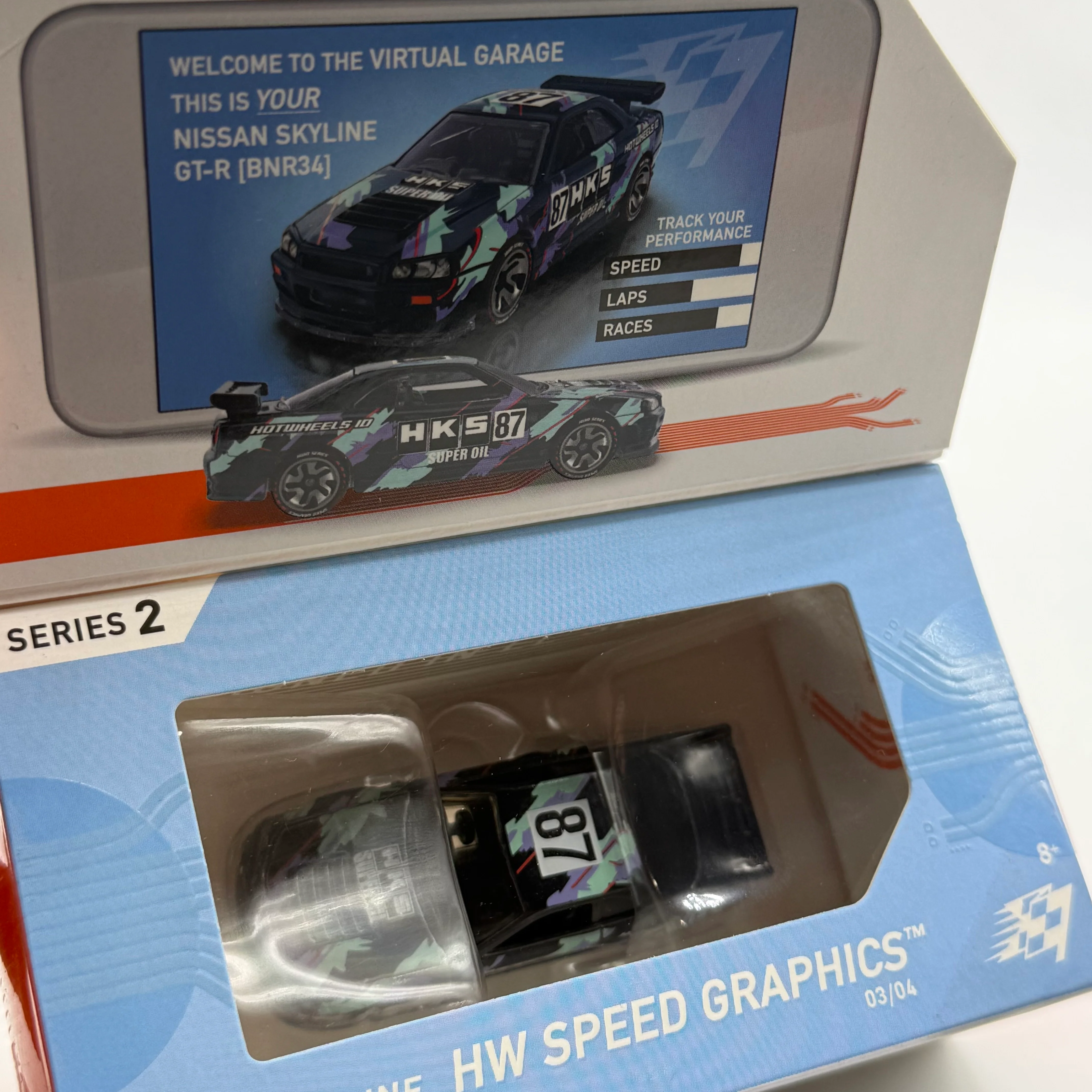 Nissans Skyline GT-R (BNR34) HKS - Series 2 Hotwheels ID (Uniquely Identifiable Vehicles) *LIMITED RUN* - Image 2