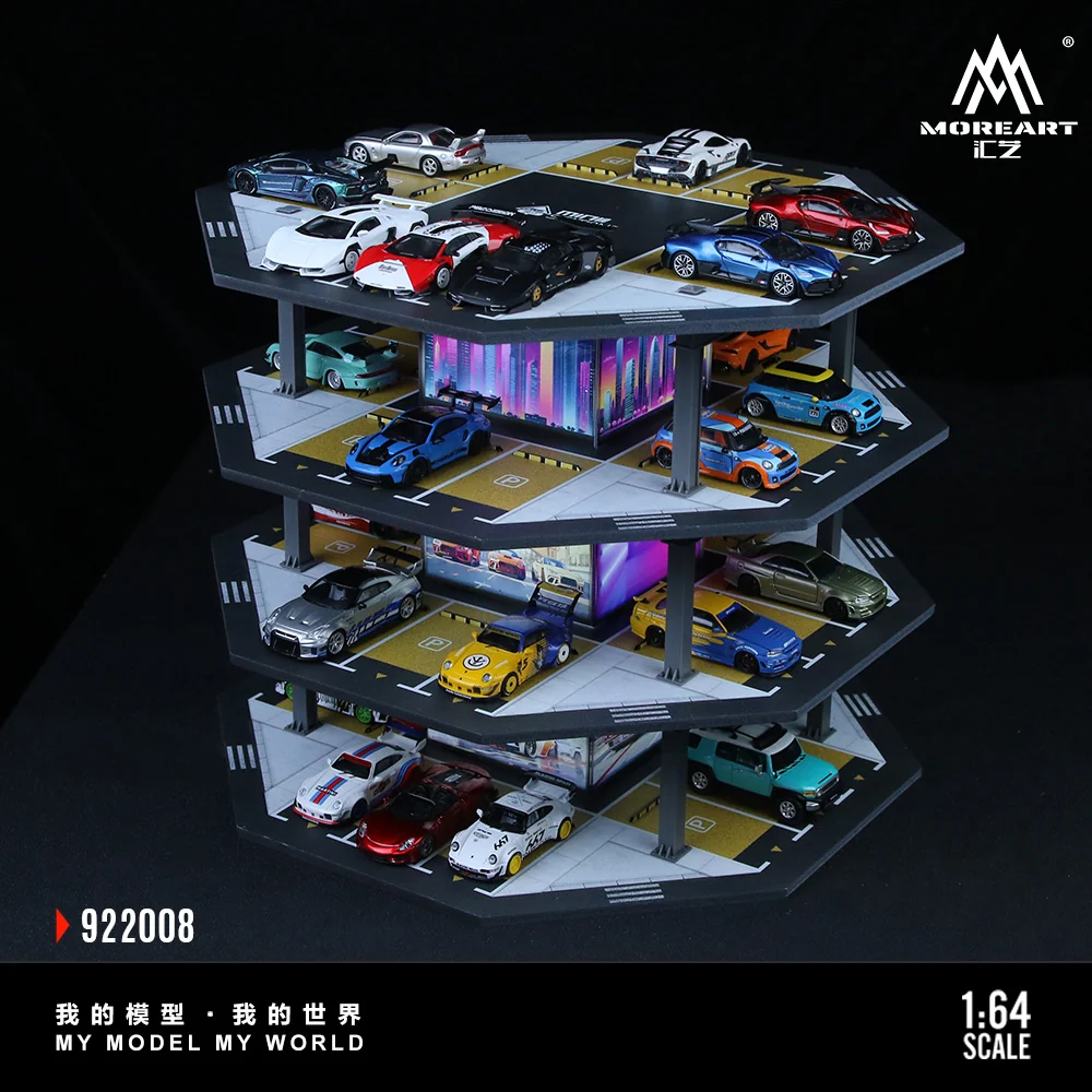 Octagonal Building Parking Lot 02 Simulation Model - Morearts 1:64 - Image 2