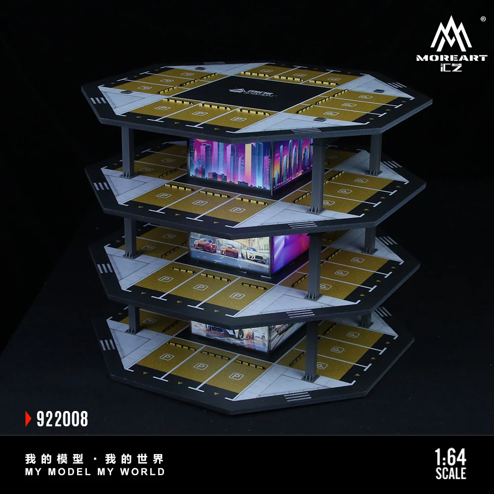 Octagonal Building Parking Lot 02 Simulation Model - Morearts 1:64 - Image 4