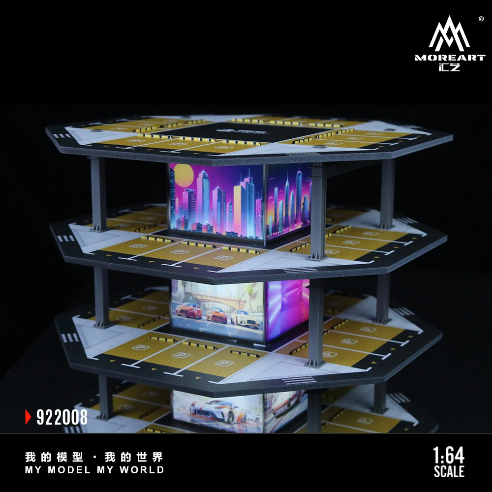 Octagonal Building Parking Lot 02 Simulation Model - Morearts 1:64 - Image 5