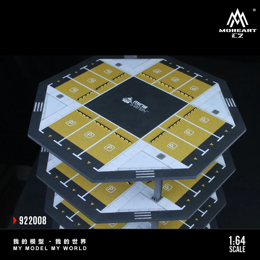 Octagonal Building Parking Lot 02 Simulation Model - Morearts 1:64 - Image 6
