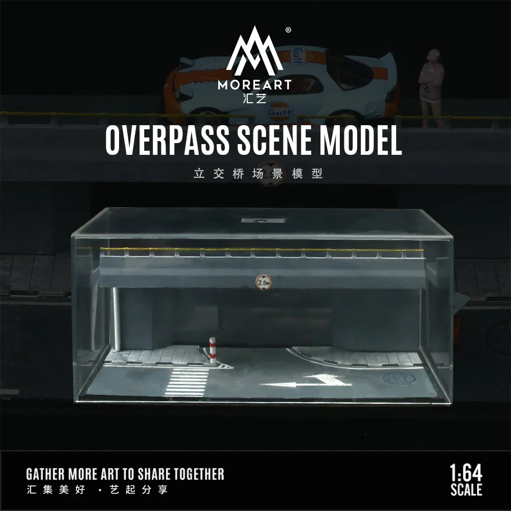Overpass Scene Model Diorama with Acrylic Cover - MoreArt 1:64