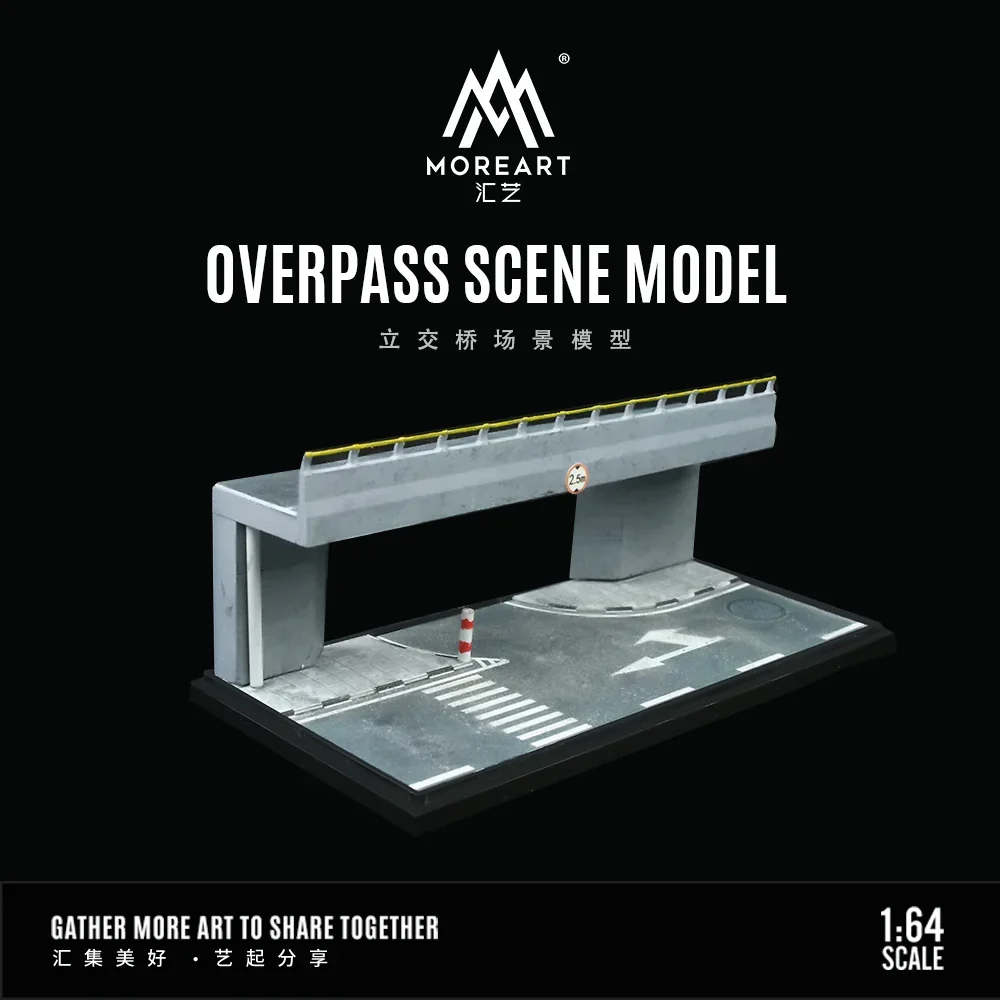 Overpass Scene Model Diorama with Acrylic Cover - MoreArt 1:64 - Image 2
