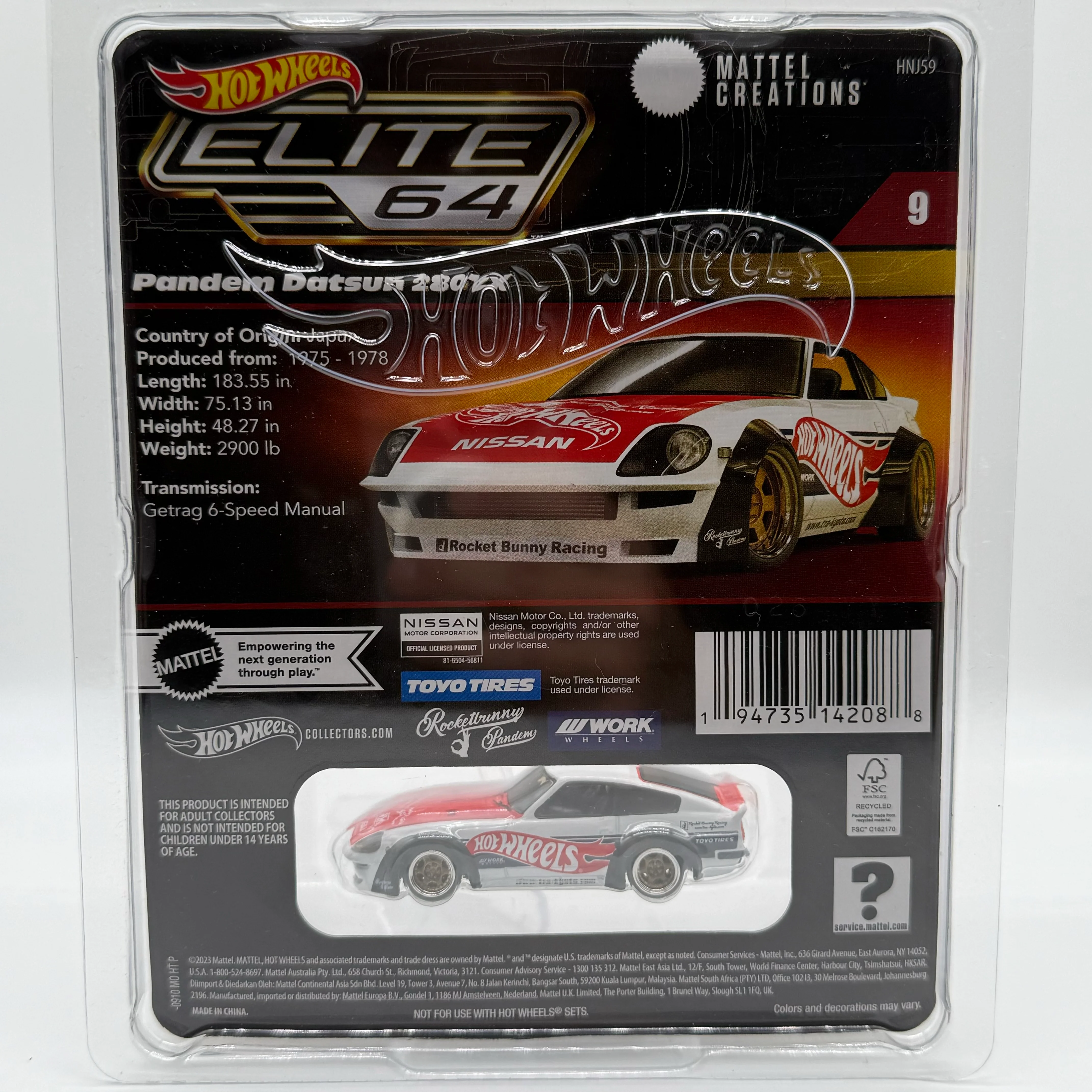 Pandem Datsun 280ZX - ELITE64 Hotwheels 1:64 Scale - Image 2