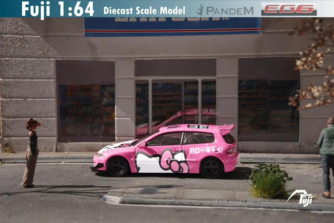 PANDEM HONDA CIVIC EG6 HELLO KITTY - FUJI 1:64 - Image 4