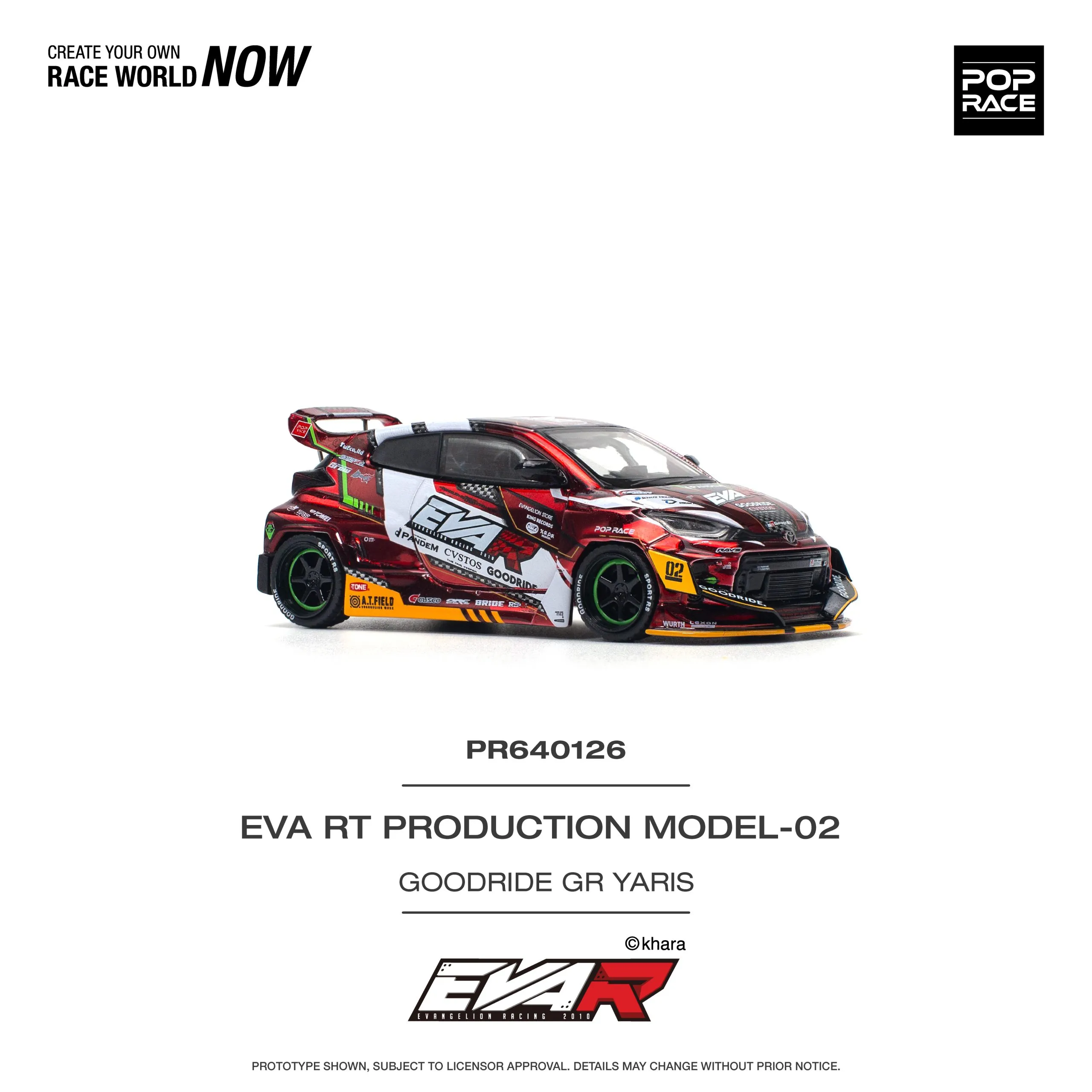 Pandem Toyota GR Yaris Eva RT Production Model-02 Goodride Livery POP RACE - Image 2
