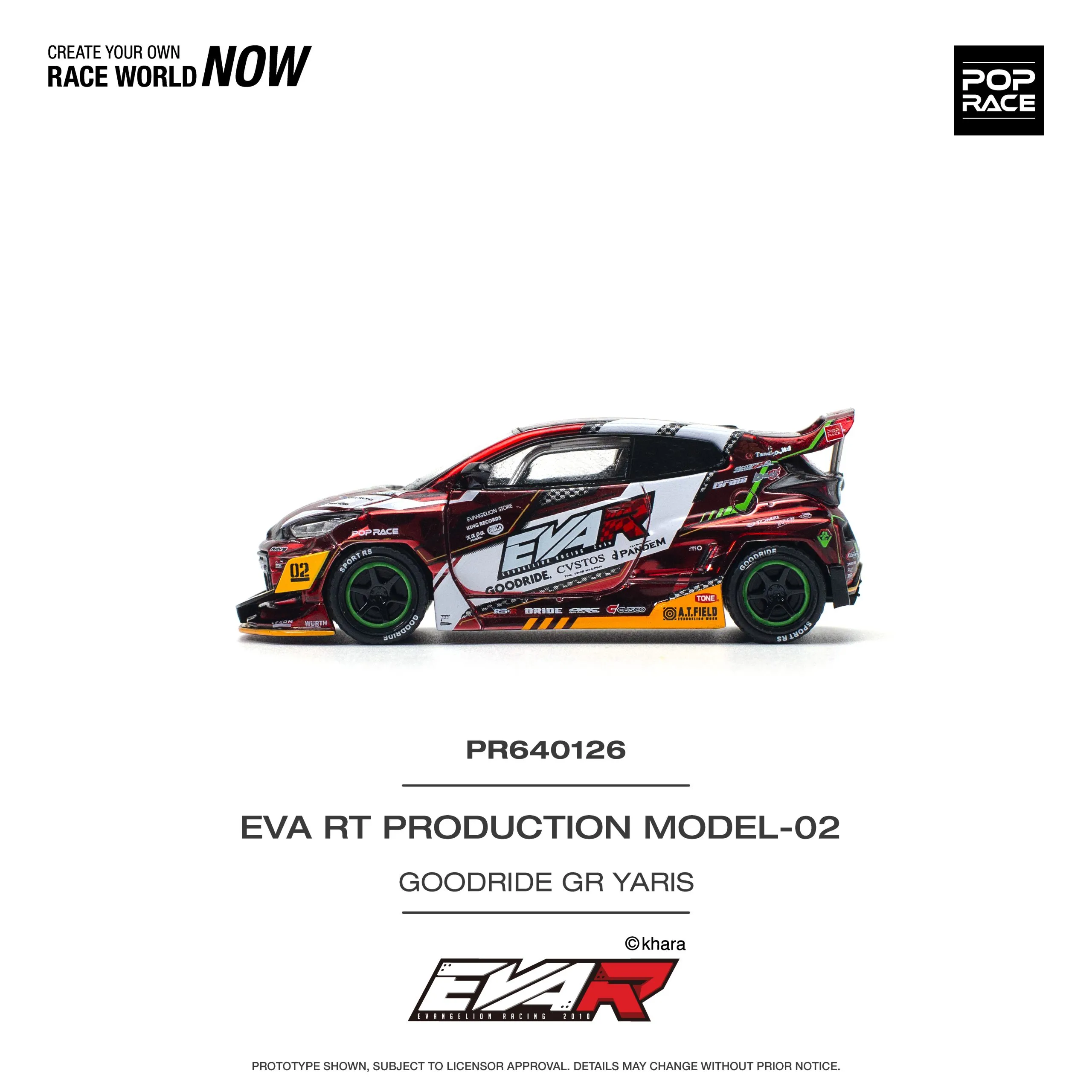 Pandem Toyota GR Yaris Eva RT Production Model-02 Goodride Livery POP RACE - Image 3