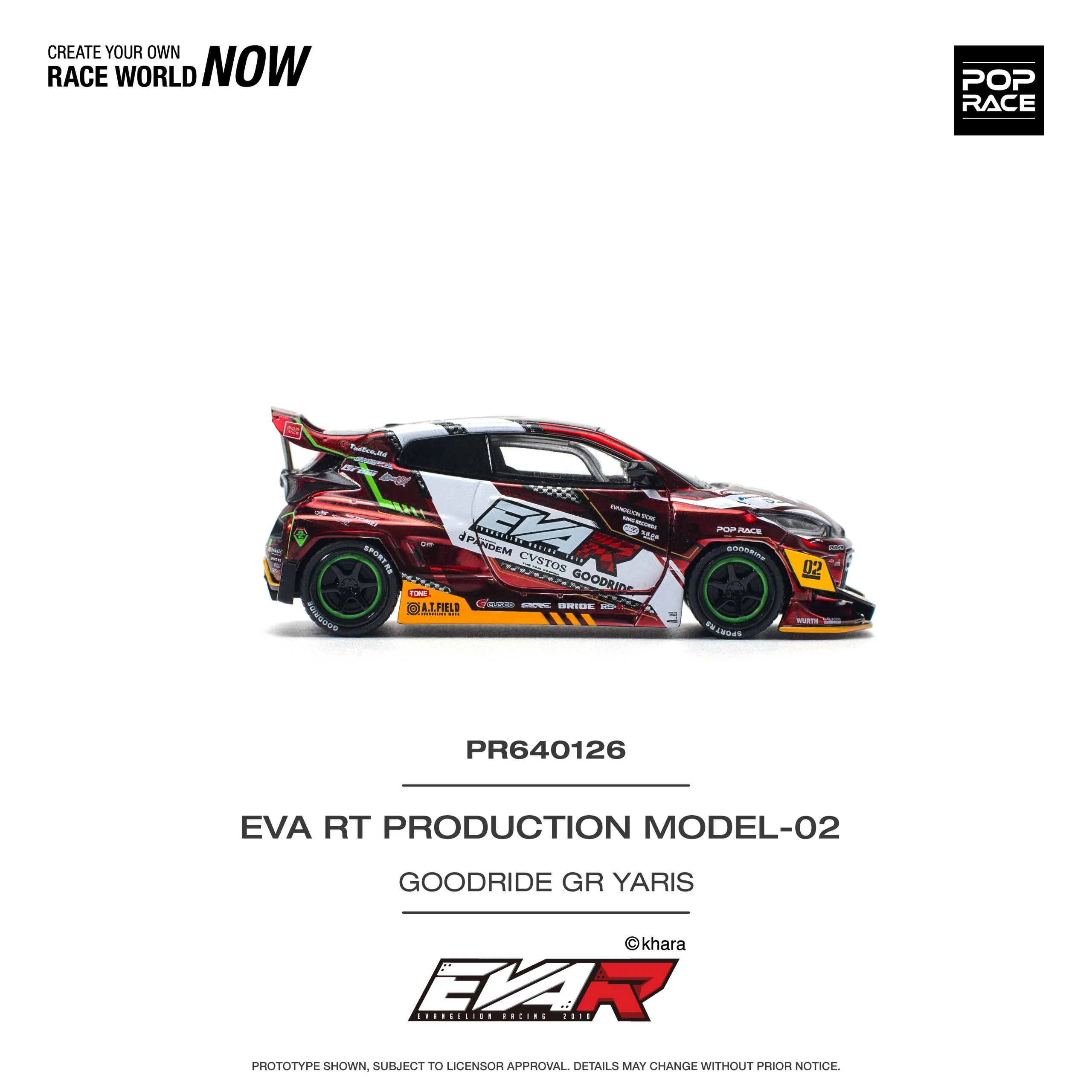Pandem Toyota GR Yaris Eva RT Production Model-02 Goodride Livery POP RACE - Image 4