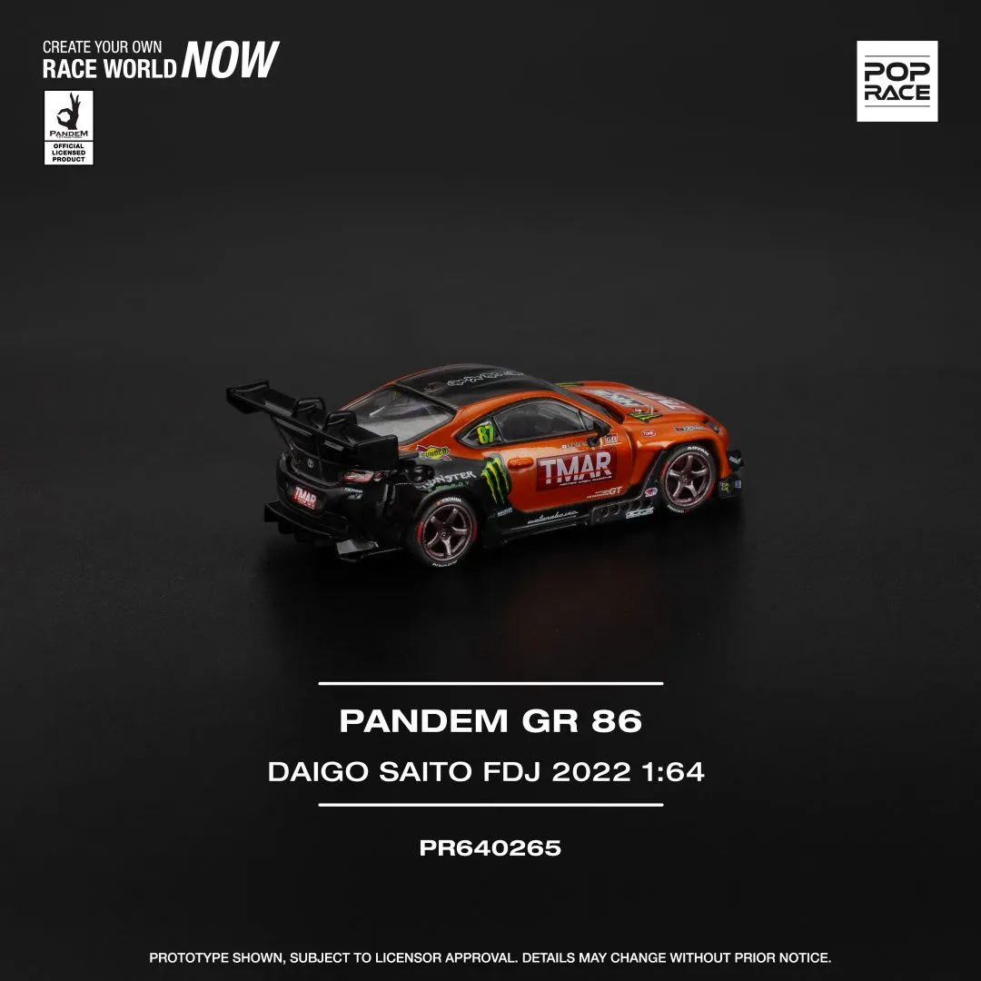 Pandem Toyota GR86 Daigo Saito Formula Drift Japan 2022 – POP RACE 1:64 - Image 3