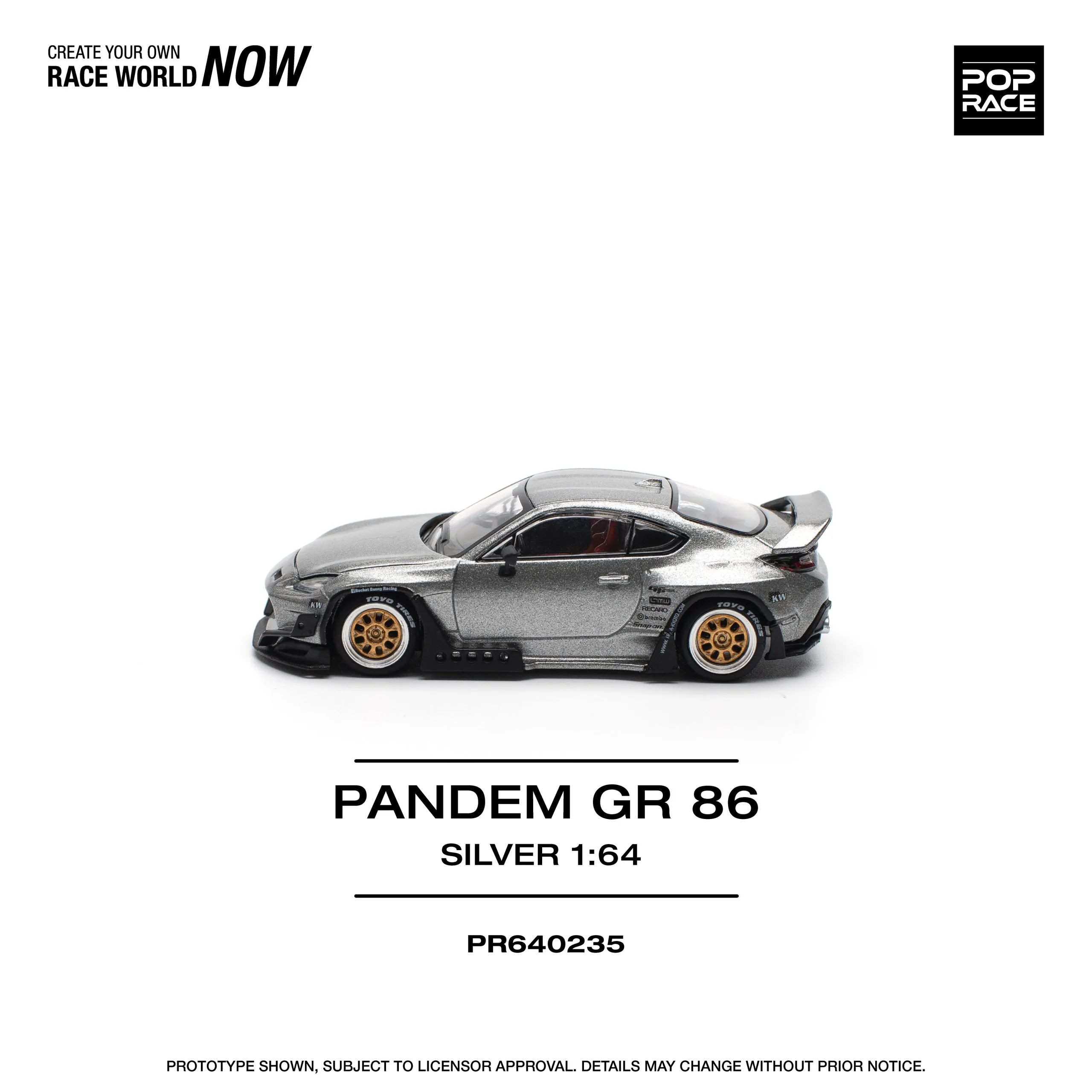 Pandem Toyota GR86 Silver – Pop Race - Image 5