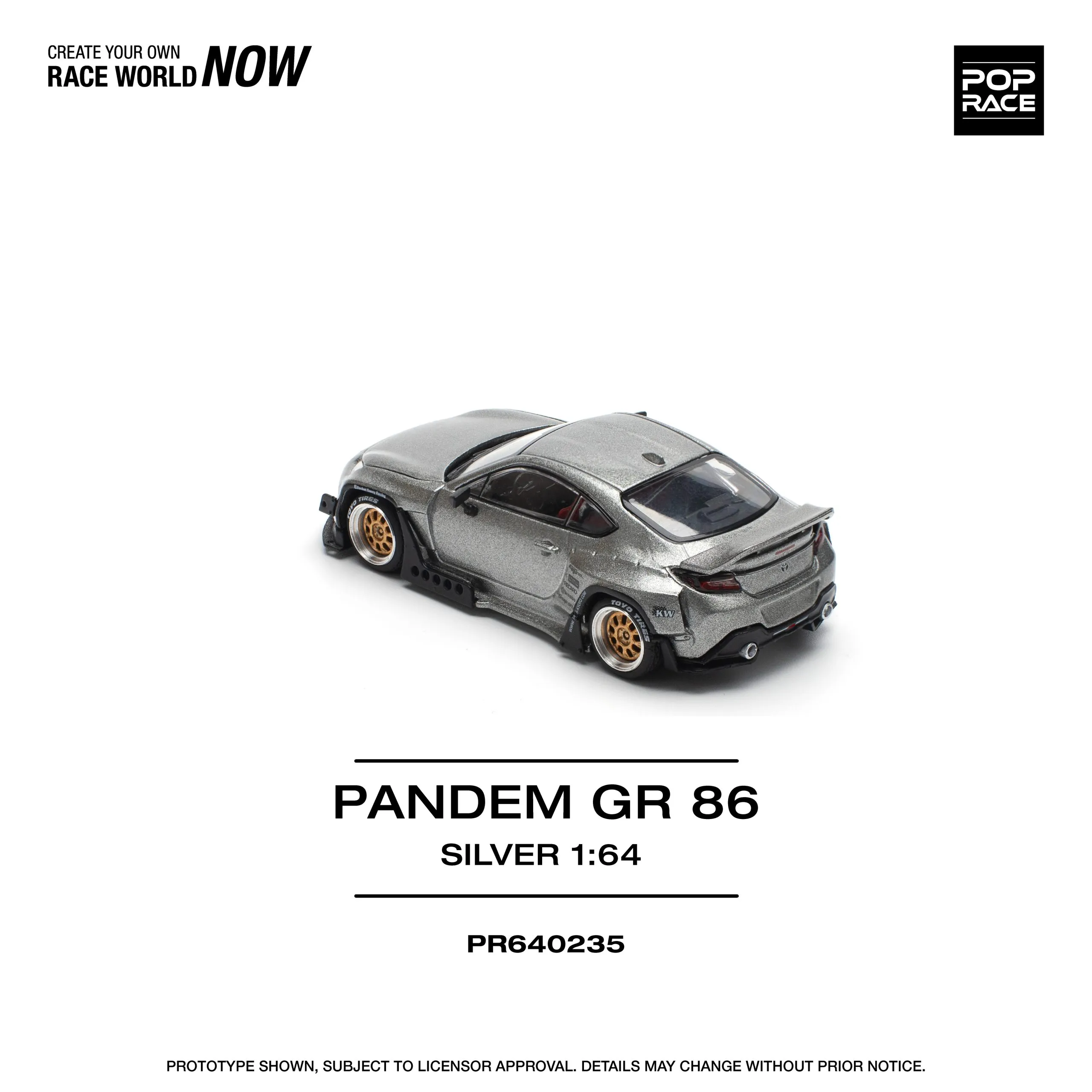 Pandem Toyota GR86 Silver – Pop Race - Image 6