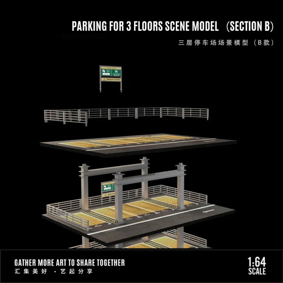 PARKING FOR 3 FLOORS SCENE MODEL (SECTION B) MO921002 - MOREART 1:64 - Image 5
