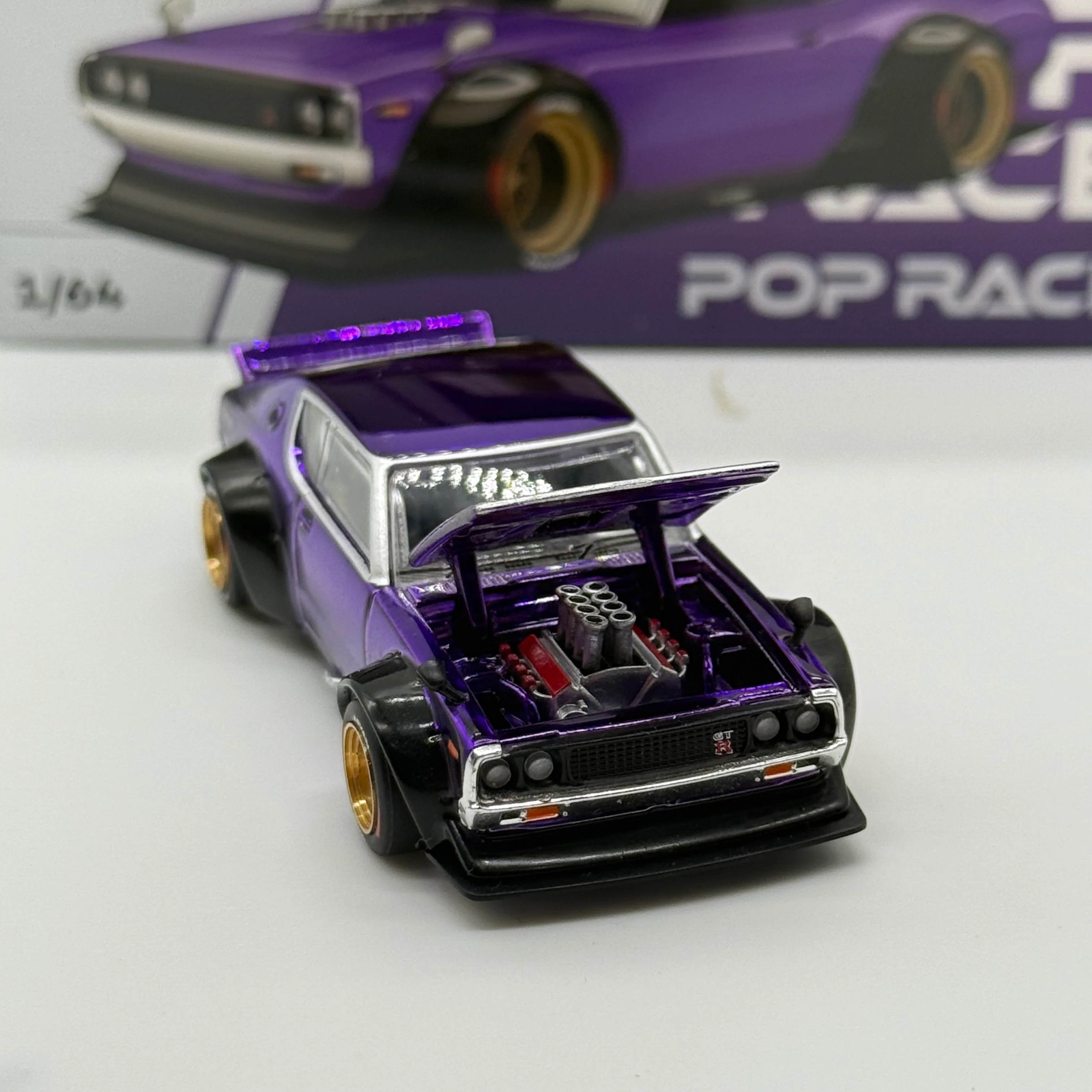 Pop Race XCARTOY Takui 1/64 Skyline Kenmeri China Limited - Image 2