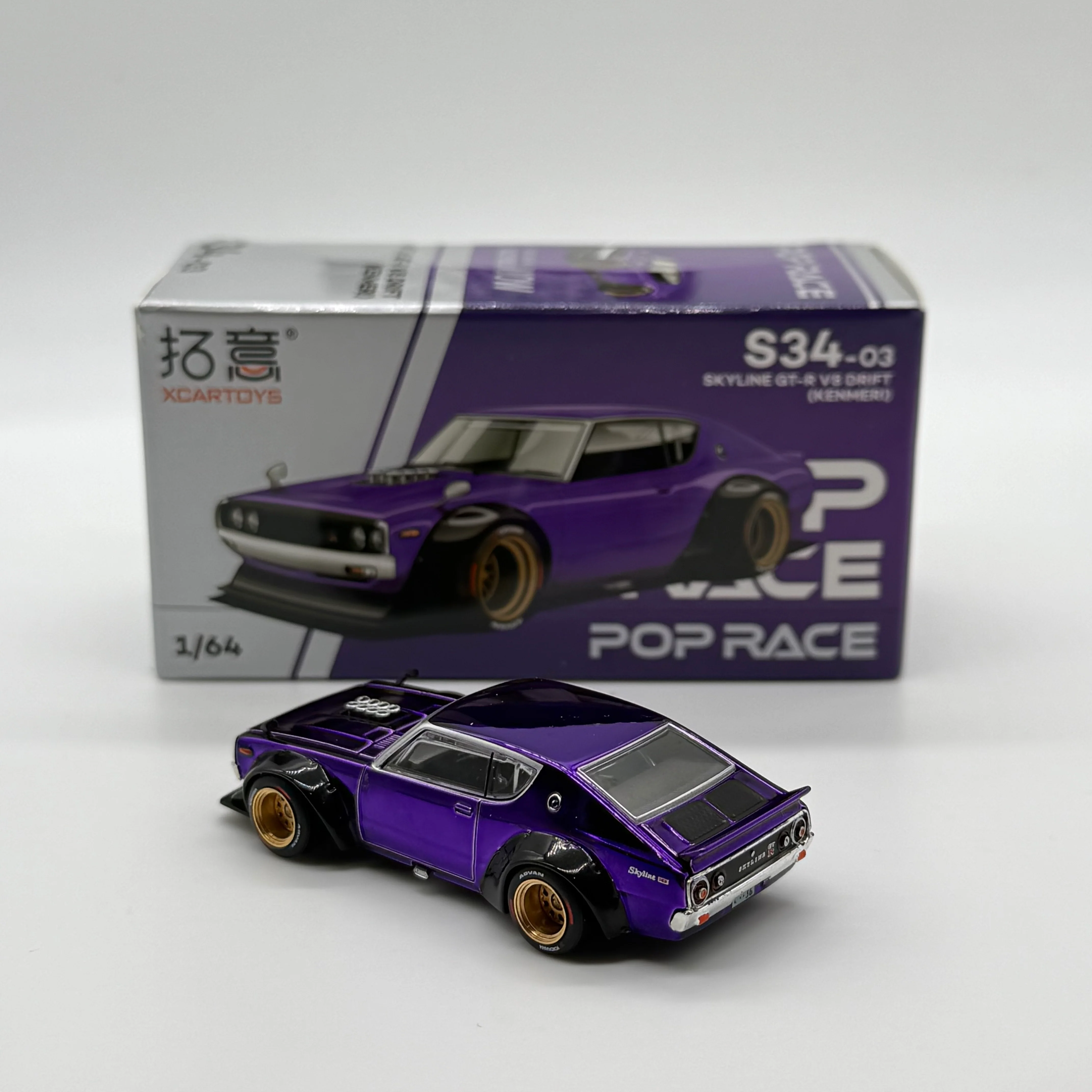 Pop Race XCARTOY Takui 1/64 Skyline Kenmeri China Limited - Image 4
