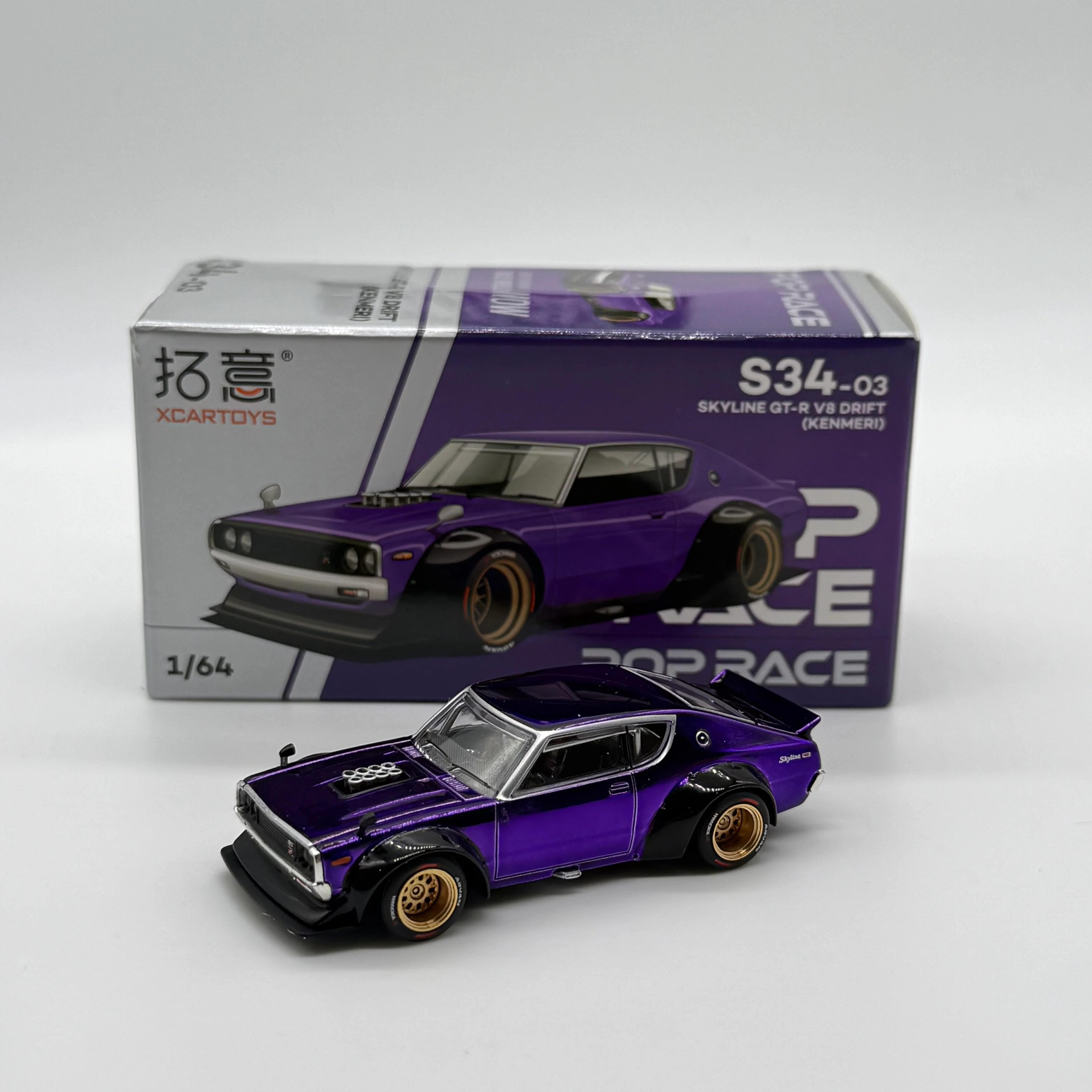Pop Race XCARTOY Takui 1/64 Skyline Kenmeri China Limited - Image 5