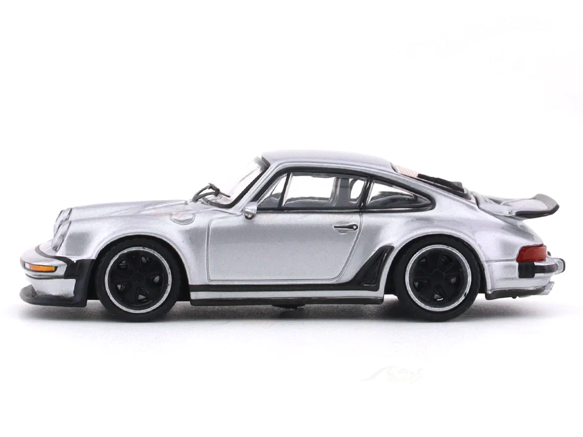 Porsche 911 964 Singer Silver 1:64 Rhino Model - Image 2