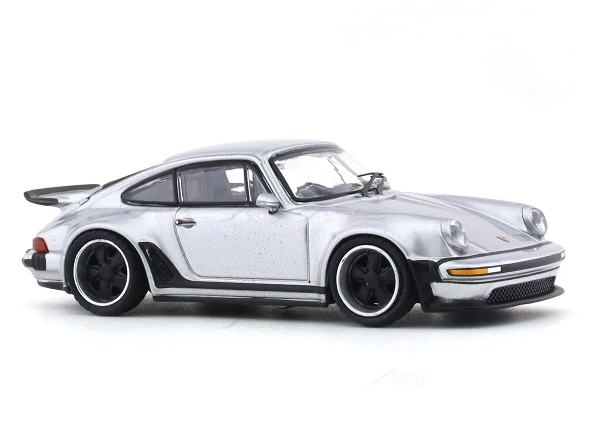 Porsche 911 964 Singer Silver 1:64 Rhino Model - Image 6
