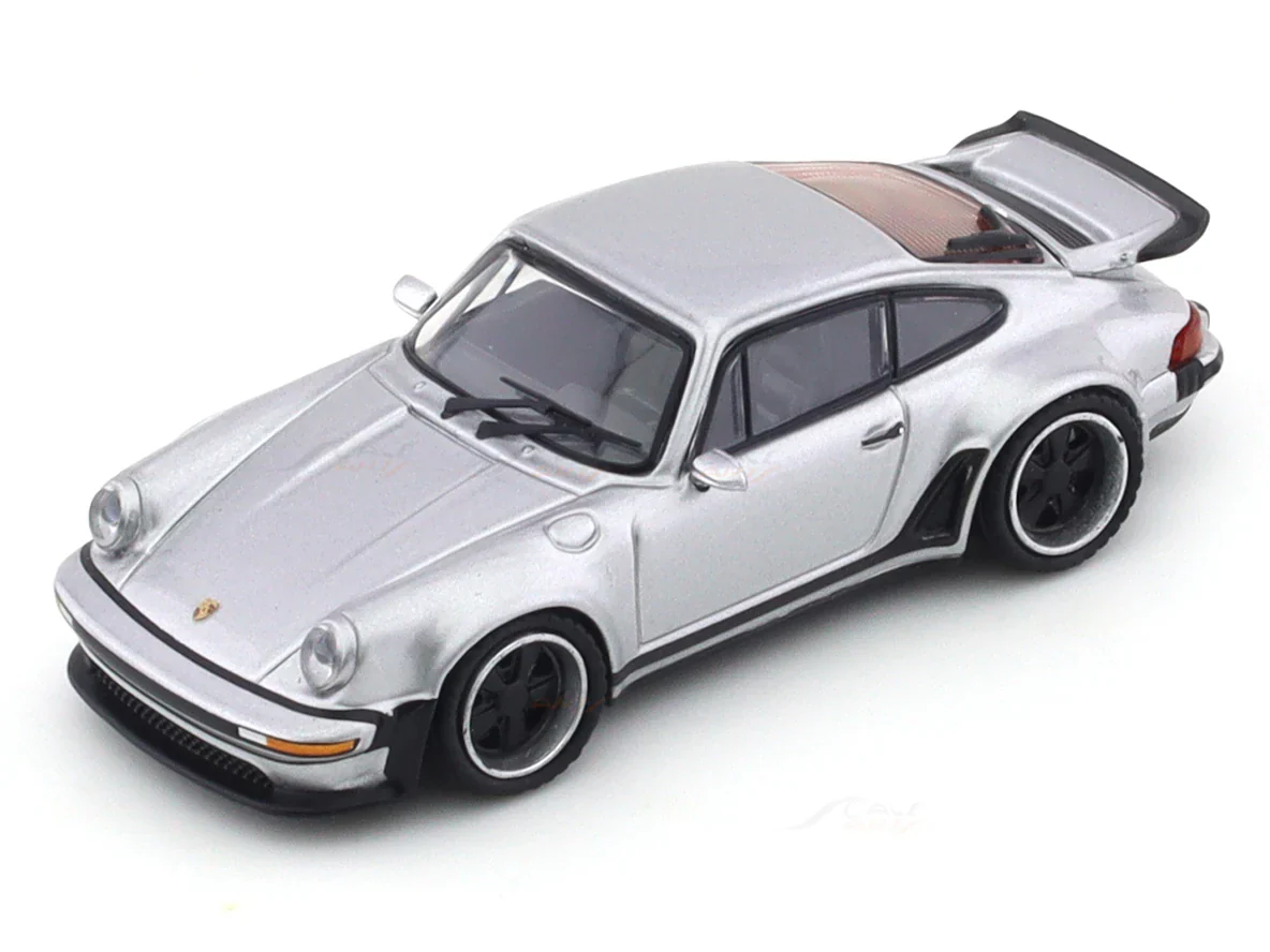 Porsche 911 964 Singer Silver 1:64 Rhino Model - Image 7