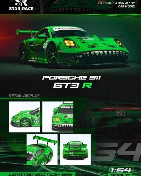 Porsche 911 GT3 R Rexy #80 Ao Racing - Star Race 1:64 *Limited to 999pcs* - Image 5