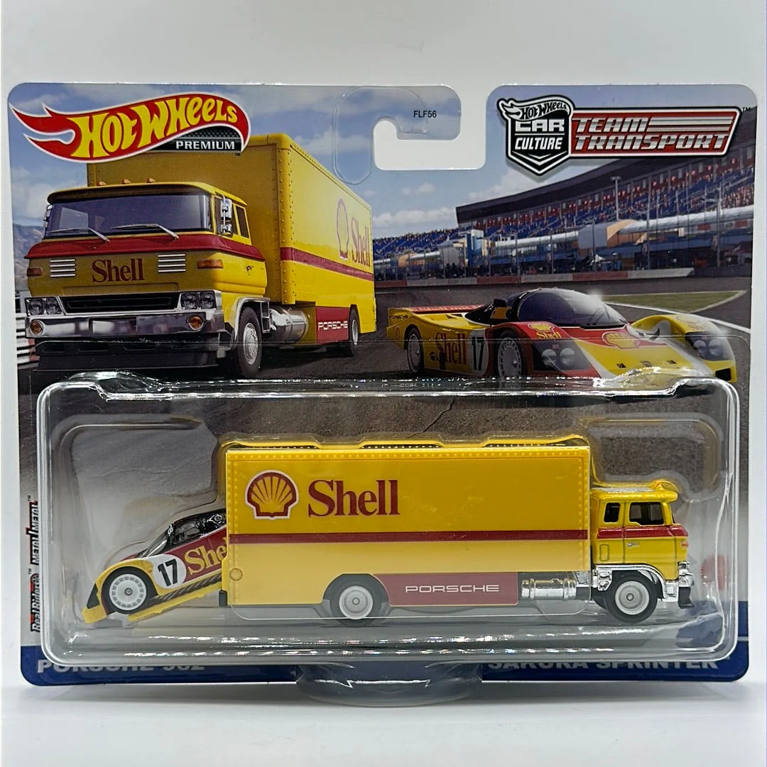 Porsche 962 SHELL Team Transport #44 Hotwheels Car Culture