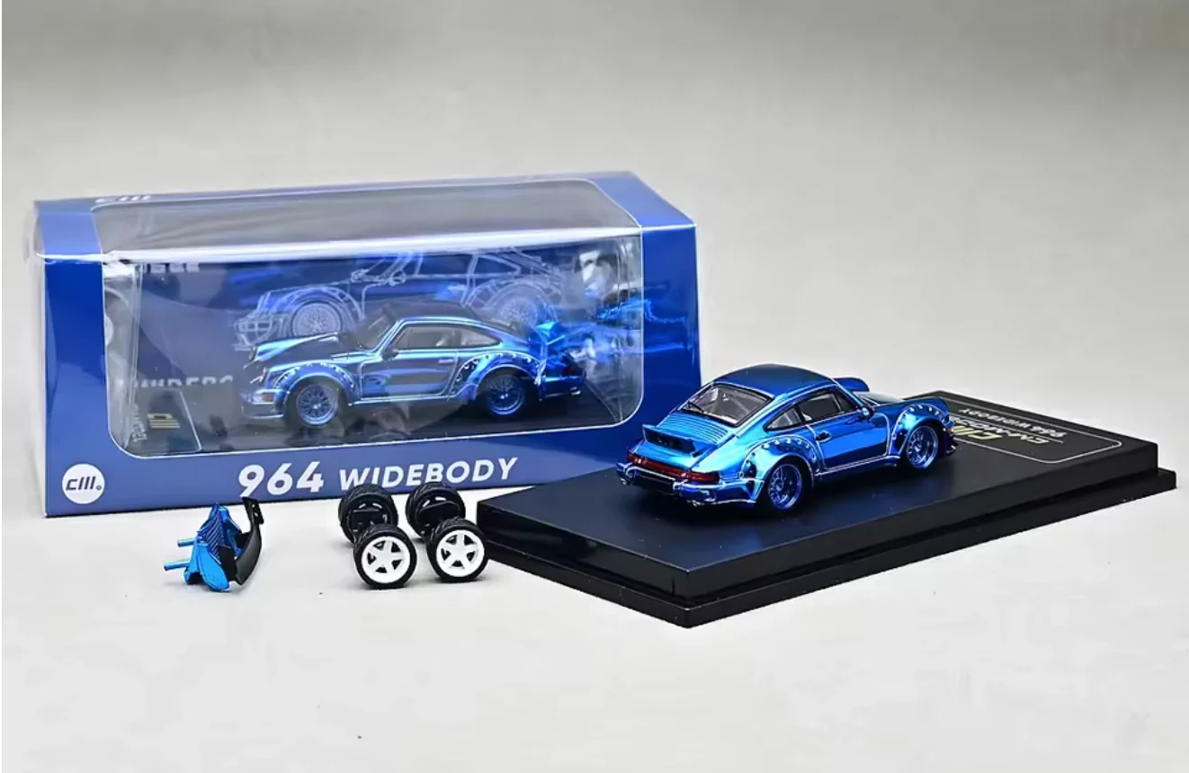 Porsche 964 RWB Metallic Blue - CM MODEL 1:64 - Image 3