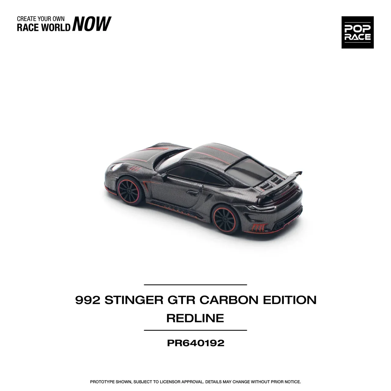Porsche 992 Stinger GTR Carbon Edition Redline - Pop Race 1:64 - Image 7