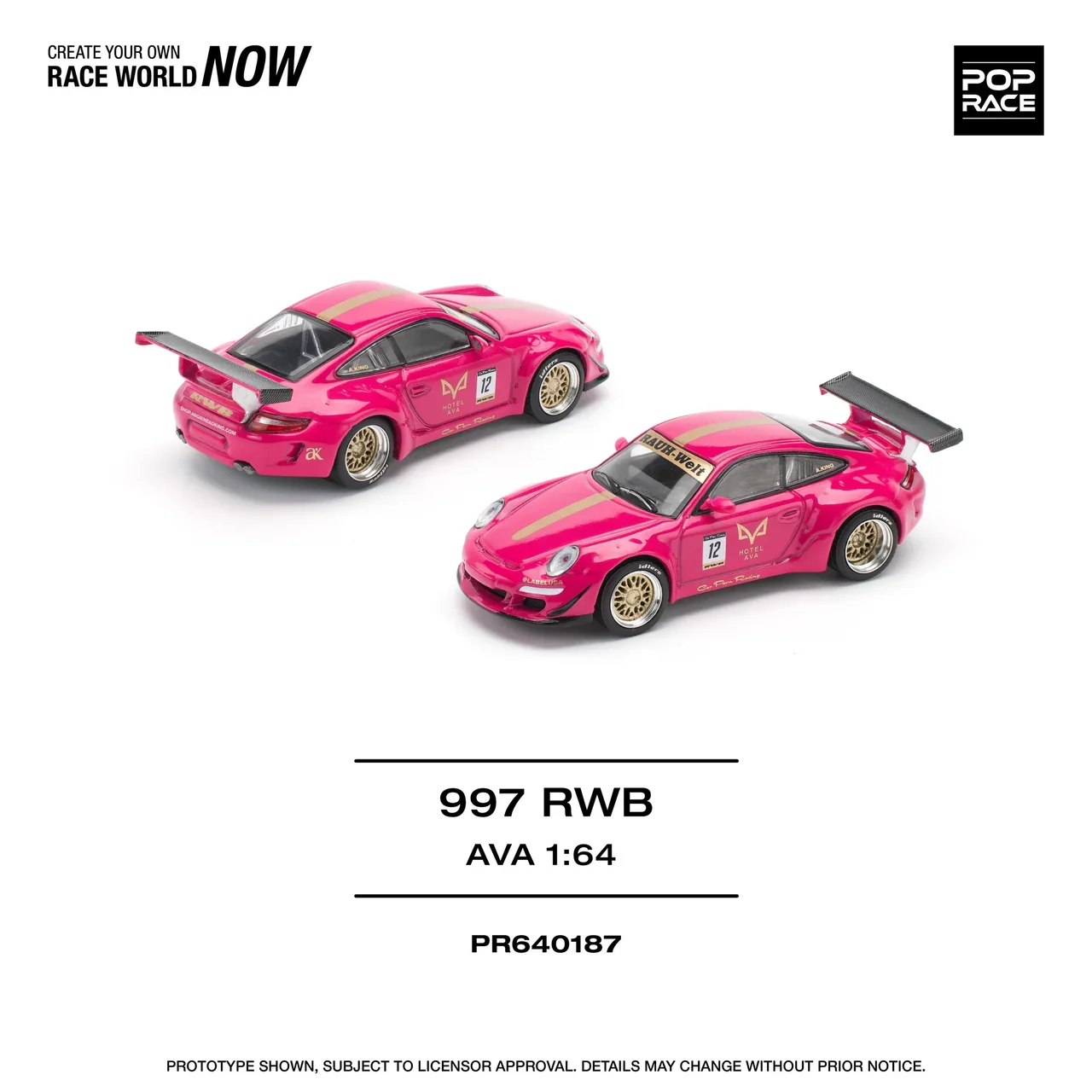 Porsche 997 RWB AVA - Pop Race 1:64