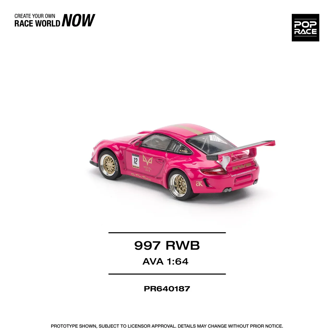 Porsche 997 RWB AVA - Pop Race 1:64 - Image 3