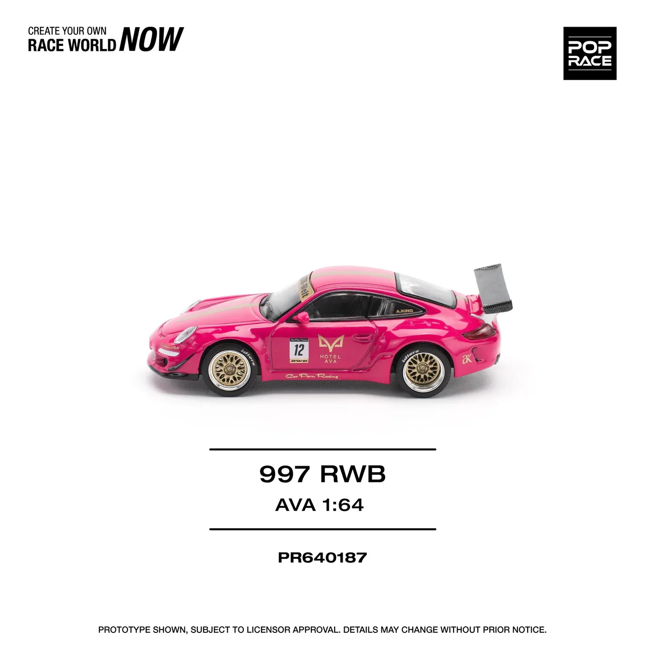 Porsche 997 RWB AVA - Pop Race 1:64 - Image 4