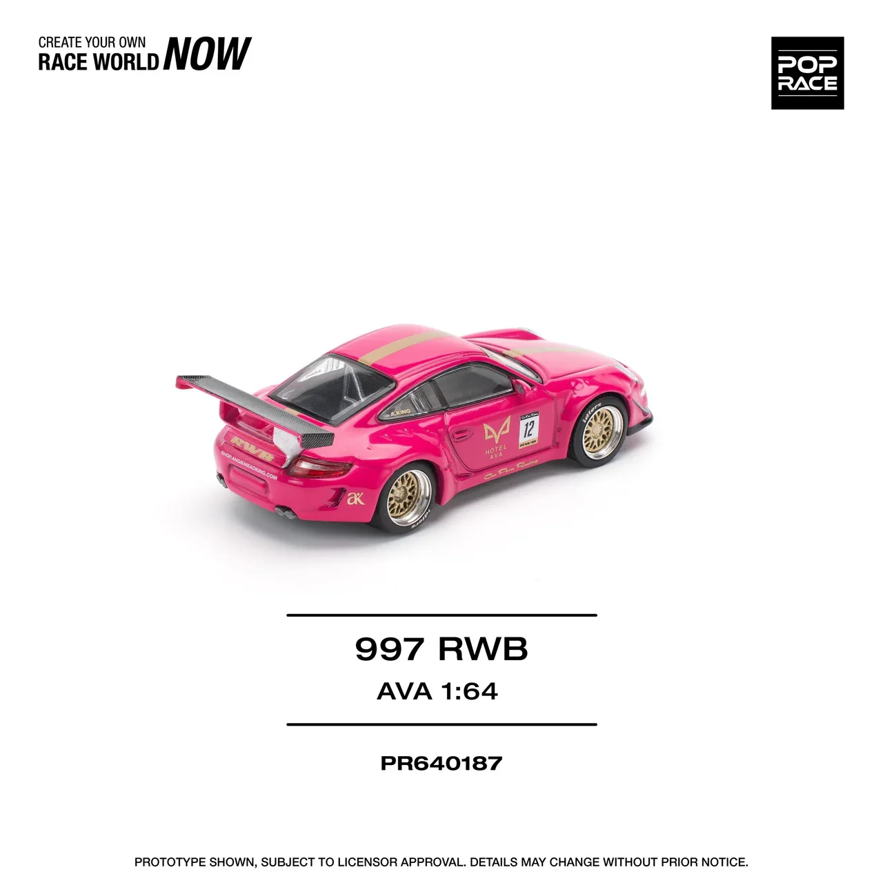 Porsche 997 RWB AVA - Pop Race 1:64 - Image 5