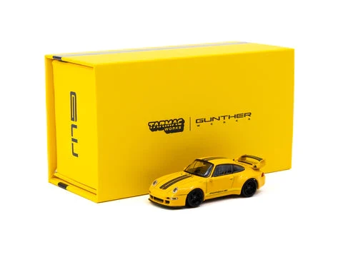 Porsche Gunther Werks 993 Yellow w/Black stripes TARMAC WORKS