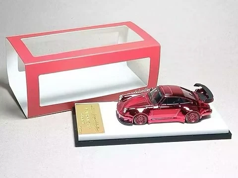 PORSCHE RWB 930 CHROME RED 999 PCS 1:64 MC - Image 2