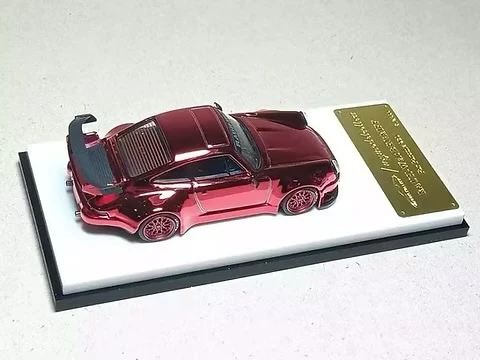 PORSCHE RWB 930 CHROME RED 999 PCS 1:64 MC - Image 5
