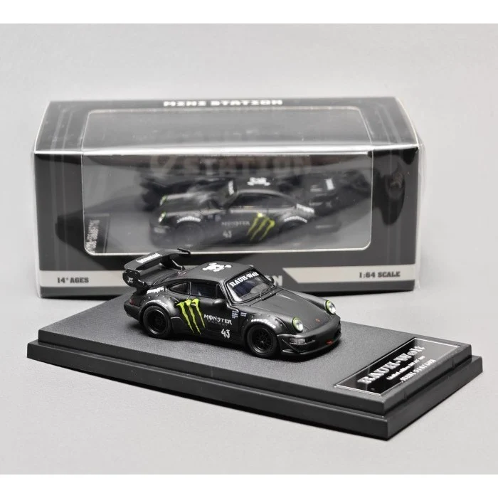 Porsche RWB 964 (Limited to 499 Pieces World Wide) Mini Station 1/64 Scale