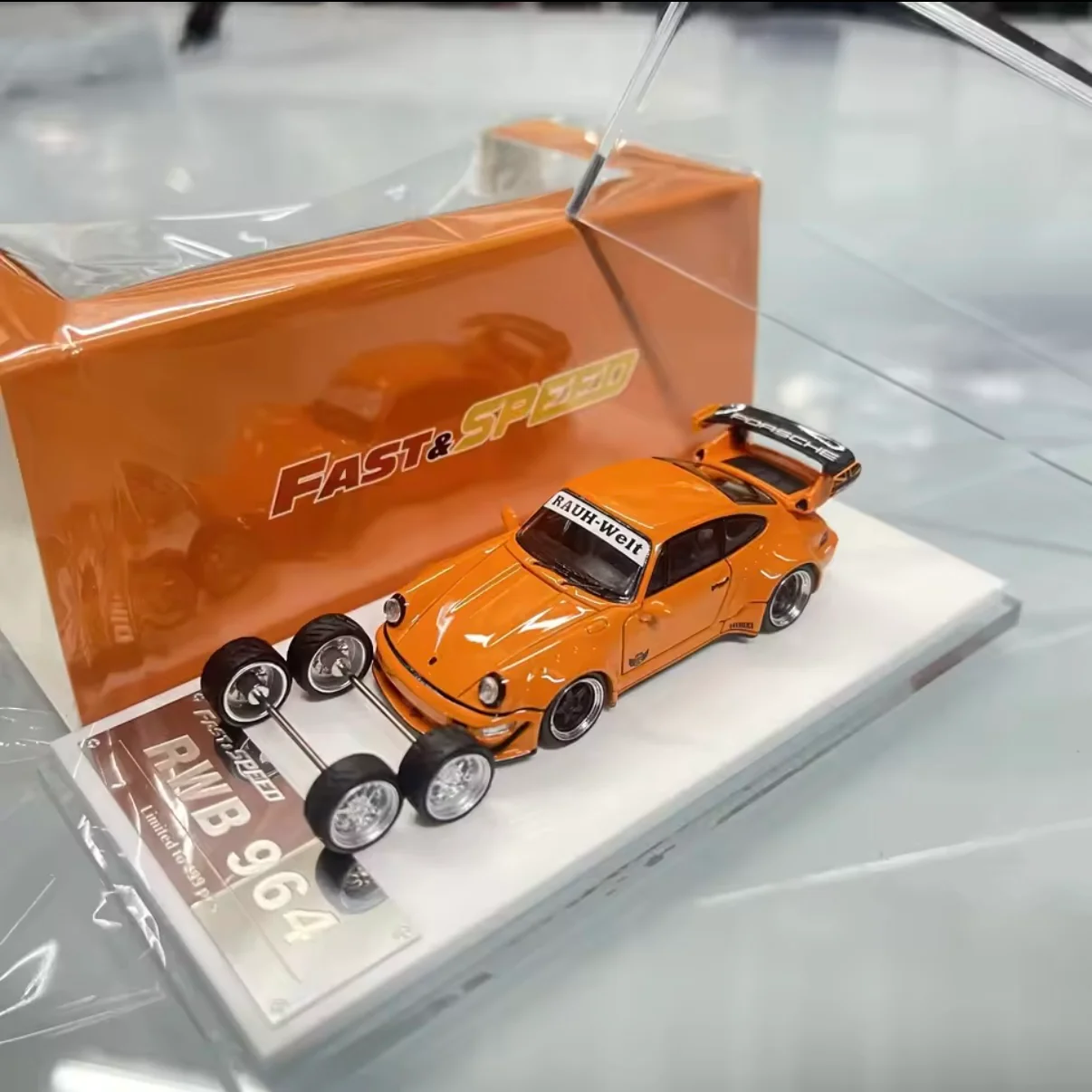 Porsche RWB 964 - Orange HIBIKI *Limited to 499* 1:64 - Image 2