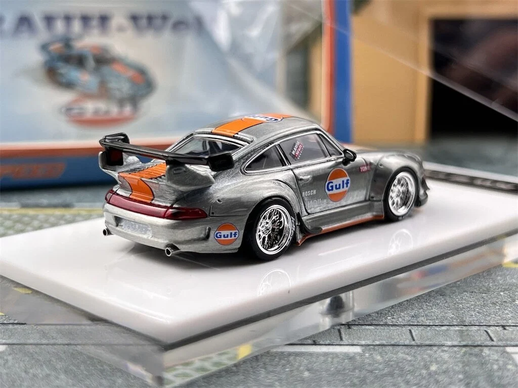 Porsche RWB 993 GT Silver Gulf - LIMITED TO 999pcs FS 1:64 - Image 5