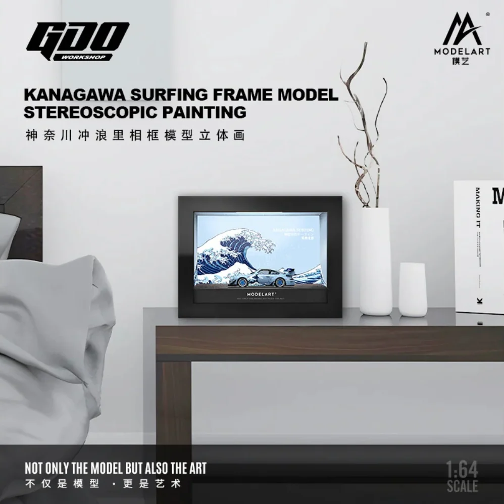 PORSCHE RWB 993 KANAGAWA SURFING with Frame & Lights 1:64 *LIMITED TO 499pcs* - Image 3