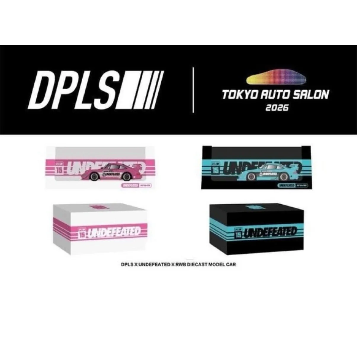Porsche RWB 993 & Porsche RWB 964 Blue & Pink Set of 2 | Chance of Chase | 2026 Tokyo Autosalon Japan - INNO64 x DPLS x UNDEFEATED - Image 4